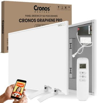 shumee Komplet IR grelnih panelov CRONOS Graphene PRO CGP-580TWP bela + srebrne noge BLAGOVNA ZNAMKA