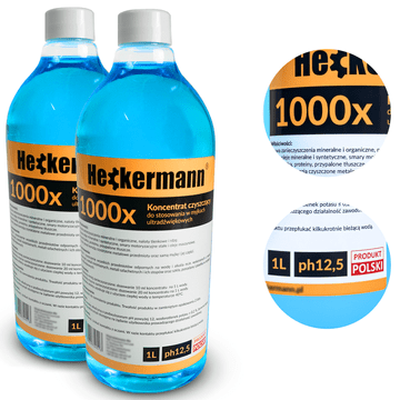 shumee Komplet 2x HECKERMANN tekočine za ultrazvočni čistilec 1 l