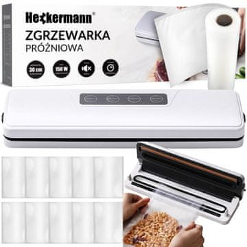 shumee Heckermann GM-77 komplet vakuumskih aparatov + folija, bel, 28 x 600 cm