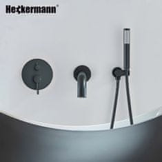 shumee Heckermann H400 Črna vgradna kopalna kad