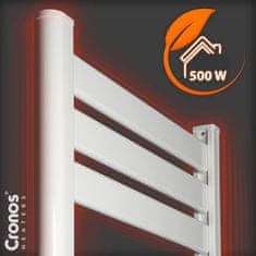shumee Električni kopalniški radiator Cronos TW-500, bel
