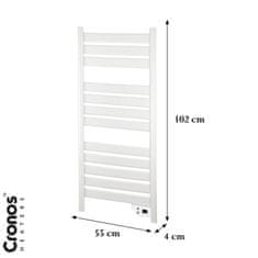 shumee Električni kopalniški radiator Cronos TW-500, bel