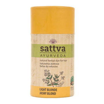 Sattva Sattva Ayurveda Naravna zeliščna barva za lase s kano - svetlo blond 150 g