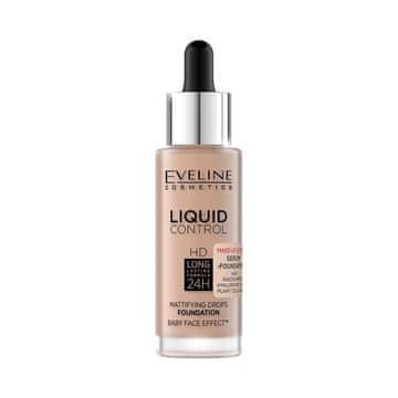 Eveline Eveline Liquid HD Drops matirajoči tekoči puder za obraz - 025 LIGHT ROSE 30 ml
