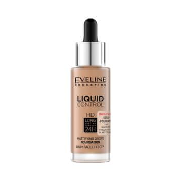 Eveline Eveline Liquid HD Drops matirajoči tekoči puder za obraz - 060 SUNNY BEIGE 30 ml
