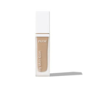 Paese Paese My Skin Icon matirajoči tekoči puder za obraz s satenastim zaključkom - 2W toplo bež 33 ml