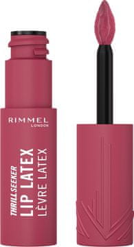 Rimmel Tekoča šminka Rimmel Thrill Seeker Lip Latex s hialuronsko kislino in vitaminom E odtenek 300 Main Character 6 ml