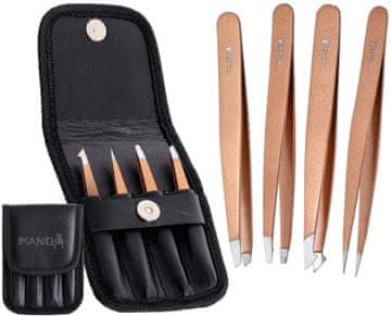 shumee Komplet pincet za manikuro in pedikuro, kozmetične pincete za SPA salon