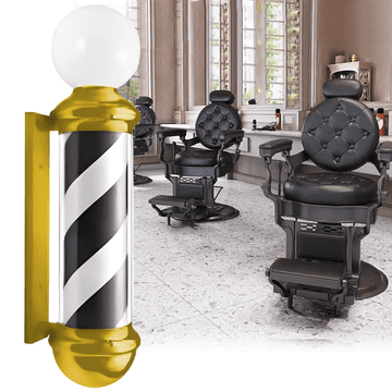 shumee Stropna stebrna LED svetilka za brivnico, oglaševanje za salon 67 cm