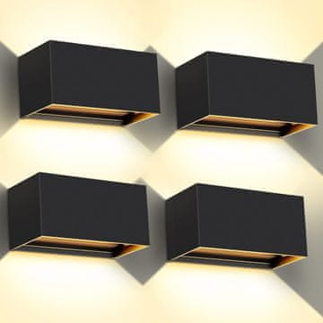 shumee Svetilka Kingwen 4 x LED 20W, nastavljiv kot, toplo bela 3000K, IP65