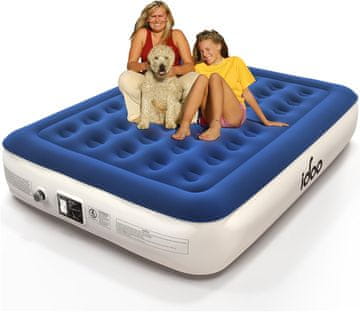 shumee iDOO zračna vzmetnica model IC-018, 203x152x33cm, modra