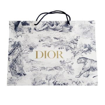 shumee Dior bela torba Toile de Jouy s tigri in črnimi ročaji v obliki gozdnega zlata