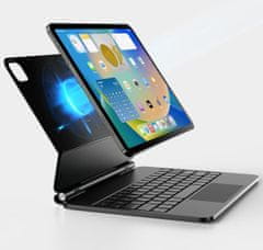 shumee Ovitek s tipkovnico za iPad Air 13 M2/M3 in iPad Pro 12.9 3-6 gen X9 QWERTZ