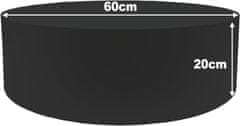 shumee Okrogla podlaga za lutko 60x20 cm črna - razstavna platforma