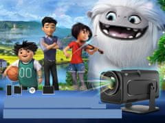 shumee Mini prenosni projektor 1080P 4K WiFi 6 BT Android 11 za domači kino