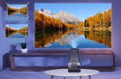 shumee Mini prenosni projektor 1080P 4K WiFi 6 BT Android 11 za domači kino