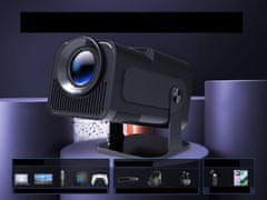 shumee Mini prenosni projektor 1080P 4K WiFi 6 BT Android 11 za domači kino