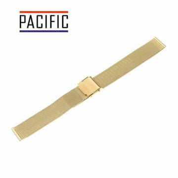 Pacific PACIFIC MREŽASTA ZAPESTNICA 12 MM PVD ZLATA, TKANJE 0,4 MM