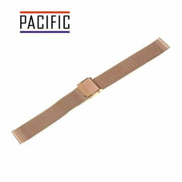 Pacific PACIFIC MREŽASTA ZAPESTNICA 14 MM PVD ROZE ZLATO, 0,6 MM TKANJE
