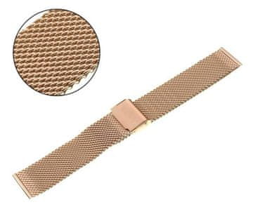 Pacific PACIFIC MESH ZAPESTNICA 26 MM PVD ROZE ZLATO, 0,8 MM TKANJE
