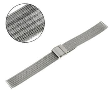Pacific PACIFIC MREŽASTA ZAPESTNICA 12 MM PVD SREBRNA BARVA