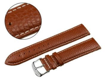 Pacific PACIFIC PAS 20 MM XL W71L POLJOT svetlo rjav pas, beli šivi
