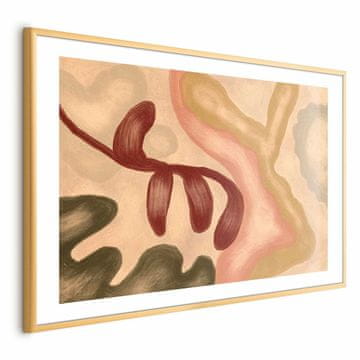 Artgeist Plakat - Barvite oblike - obrabljene figure, obarvane z apnom