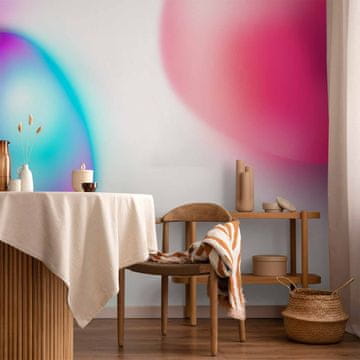 Artgeist Foto tapeta - Abstrakcija - barvno steklo - vijolična, modra in roza / Barvno steklo