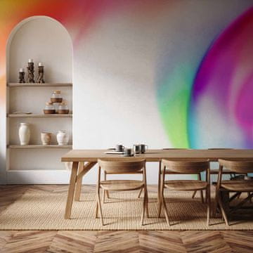 Artgeist Foto tapeta - Abstrakcija - močne barve nepravilnih oblik - večbarvna / Oblike v večbarvnem