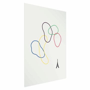 Artgeist Plakat - Barviti krogi - Digitalna grafika - Minimalizem