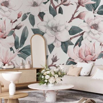 Artgeist Foto tapeta - Akvarelne magnolije - druga različica