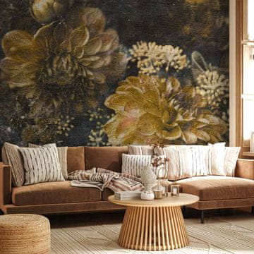 Artgeist Foto tapeta - Retro rože - druga različica