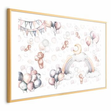 Artgeist Poster - Medvedki na nebu