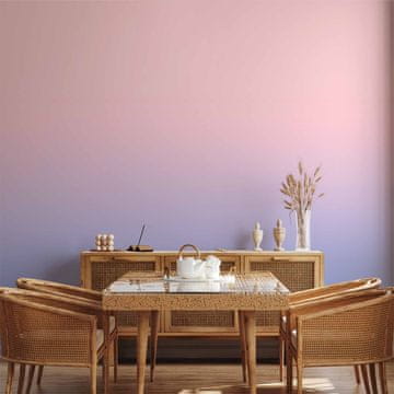 Artgeist Foto ozadje Pink Dawn - Prelivno ozadje od roza do hladno modre barve