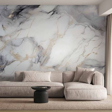 Artgeist Foto tapeta - Elegantne marmorno-kamnite strukture v nevtralnih barvah