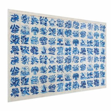 Artgeist Plakat - Azulejos - tradicionalne portugalske keramične ploščice