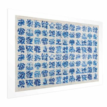 Artgeist Plakat - Azulejos - tradicionalne portugalske keramične ploščice