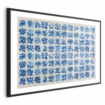 Artgeist Plakat - Azulejos - tradicionalne portugalske keramične ploščice