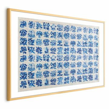 Artgeist Plakat - Azulejos - tradicionalne portugalske keramične ploščice