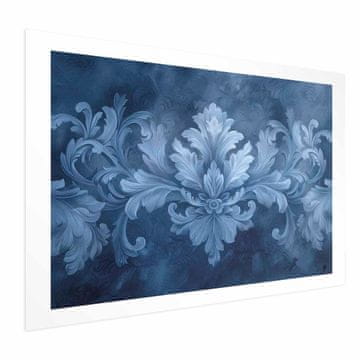 Artgeist Plakat - Modri ornament v hladnih odtenkih