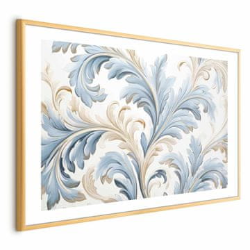 Artgeist Plakat - Baročna trta v svetlih barvah
