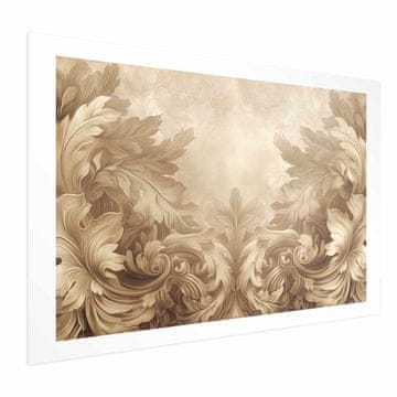Artgeist Plakat - Rezbarjeni okraski v sepia tonih