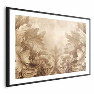 Artgeist Plakat - Rezbarjeni okraski v sepia tonih