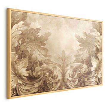 Artgeist Plakat - Rezbarjeni okraski v sepia tonih