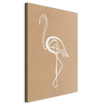 Artgeist Slika - Beli flamingo (1-delni) navpični