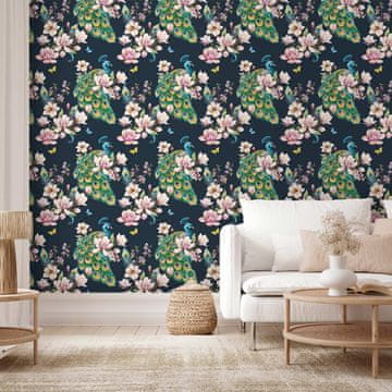 Artgeist Tapeta - Magnolije in pavi