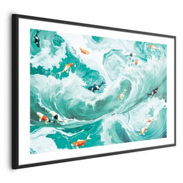 Artgeist Plakat - Ribe in valovi