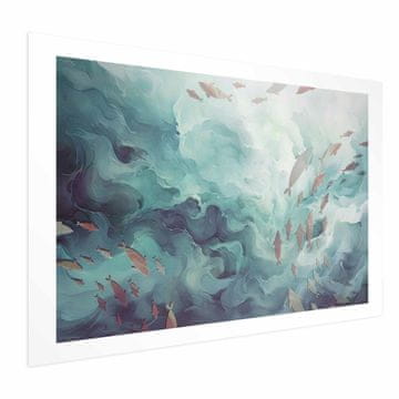 Artgeist Plakat - Ribe v oceanu