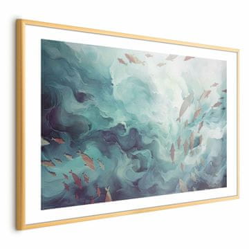 Artgeist Plakat - Ribe v oceanu