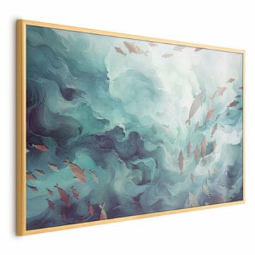 Artgeist Plakat - Ribe v oceanu